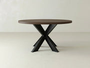 Shiloh Round Dining Table - Sable on Oak