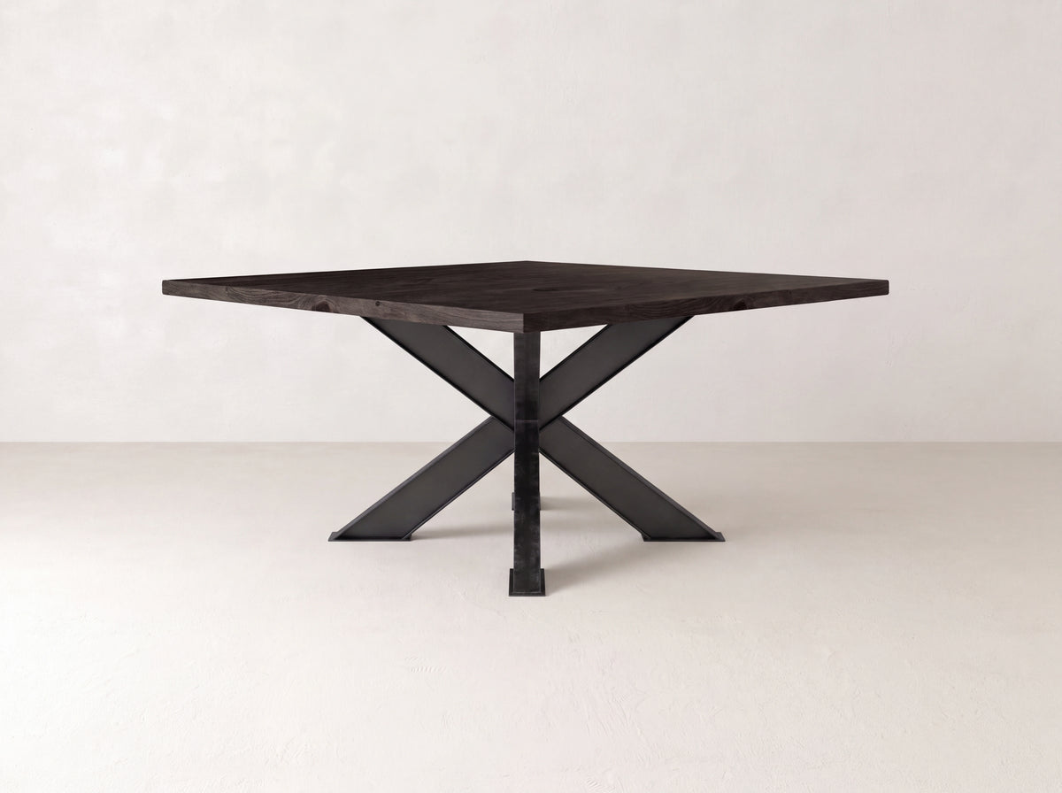Shiloh Square Dining Table - Umber on Black Walnut