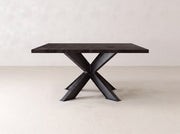 Shiloh Square Dining Table - Umber on Black Walnut