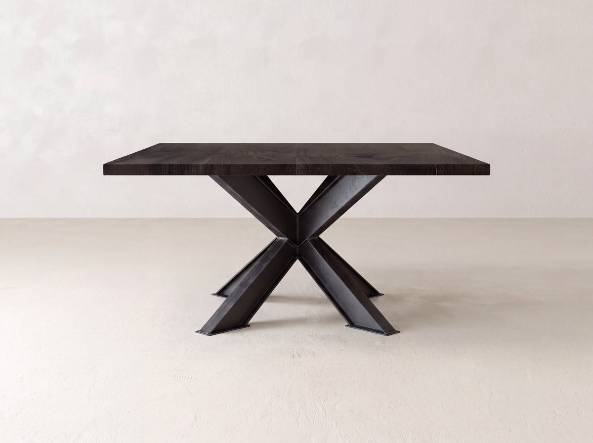 Shiloh Square Dining Table - Umber on Black Walnut