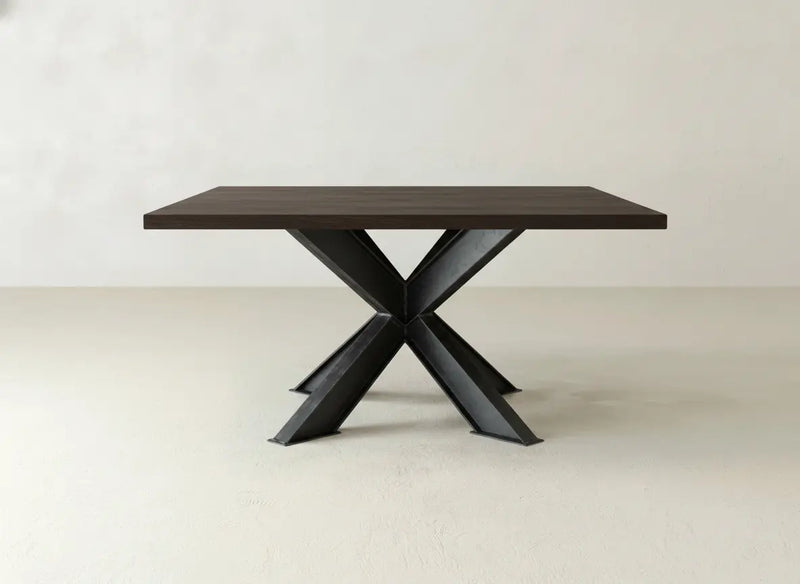 Shiloh Square Dining Table - Espresso on Oak