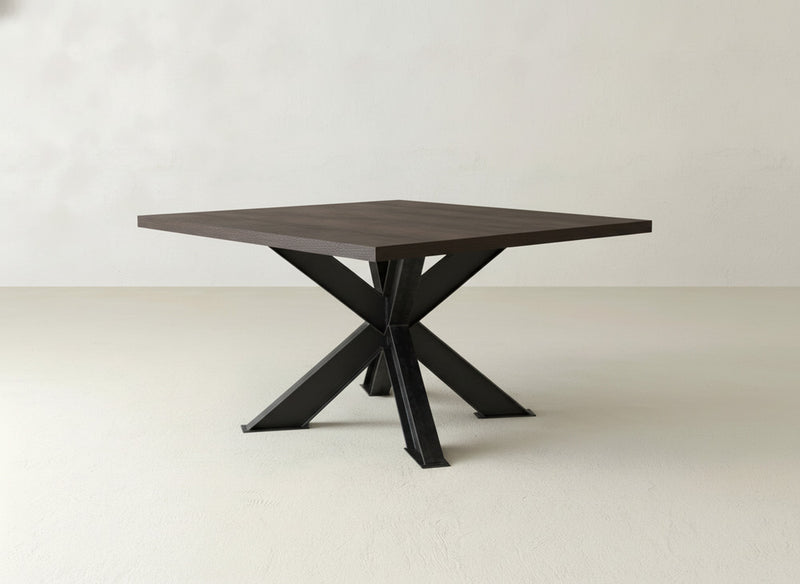 Shiloh Square Dining Table - Espresso on Oak