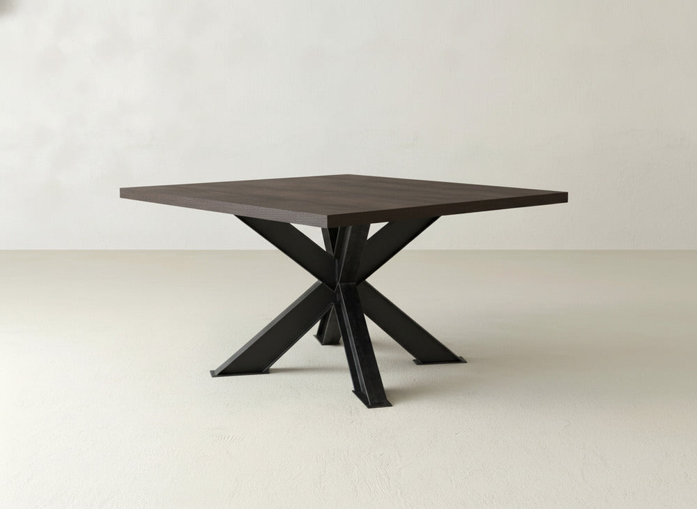 Shiloh Square Dining Table - Espresso on Oak