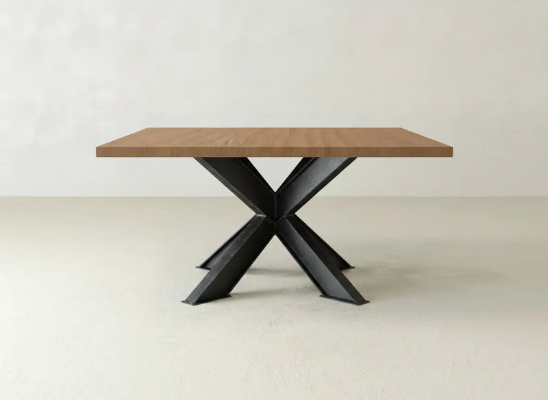 Shiloh Square Dining Table - Oat on Oak