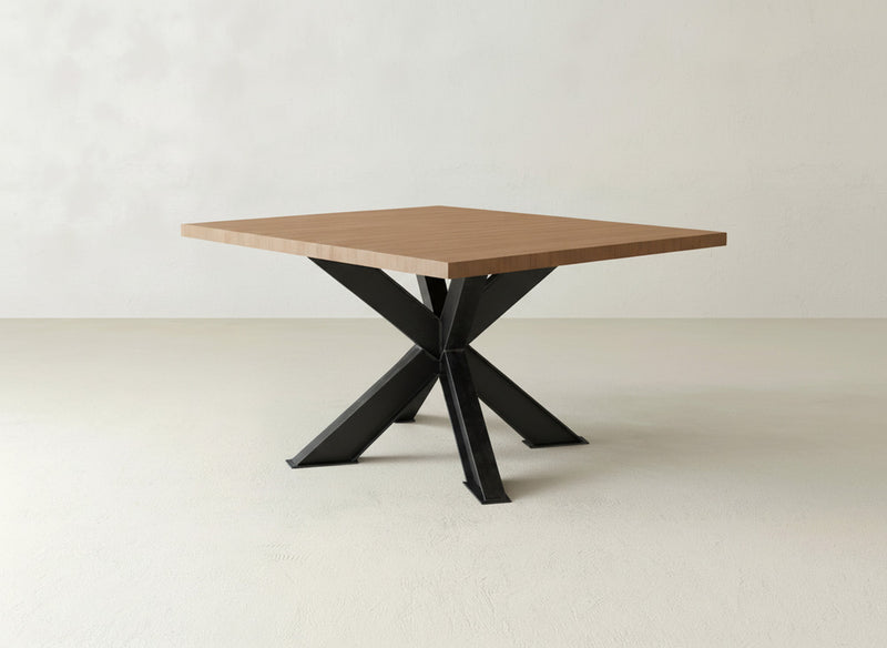 Shiloh Square Dining Table - Oat on Oak