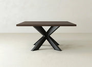 Shiloh Square Dining Table - Sable on Oak