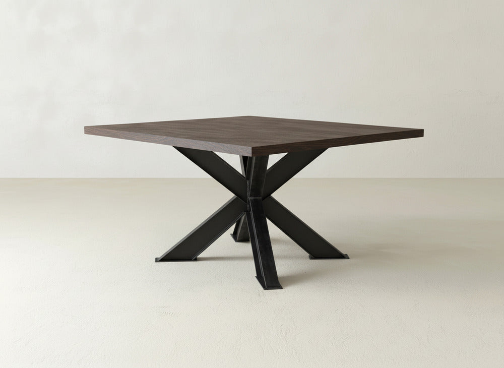 Shiloh Square Dining Table - Sable on Oak