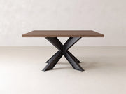 Shiloh Square Dining Table - Almond on Oak