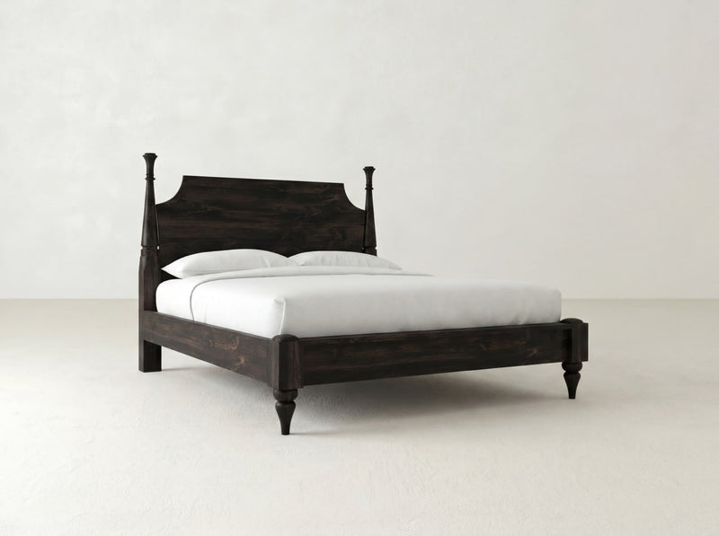 Stella Bed - Charred Ember on Alder