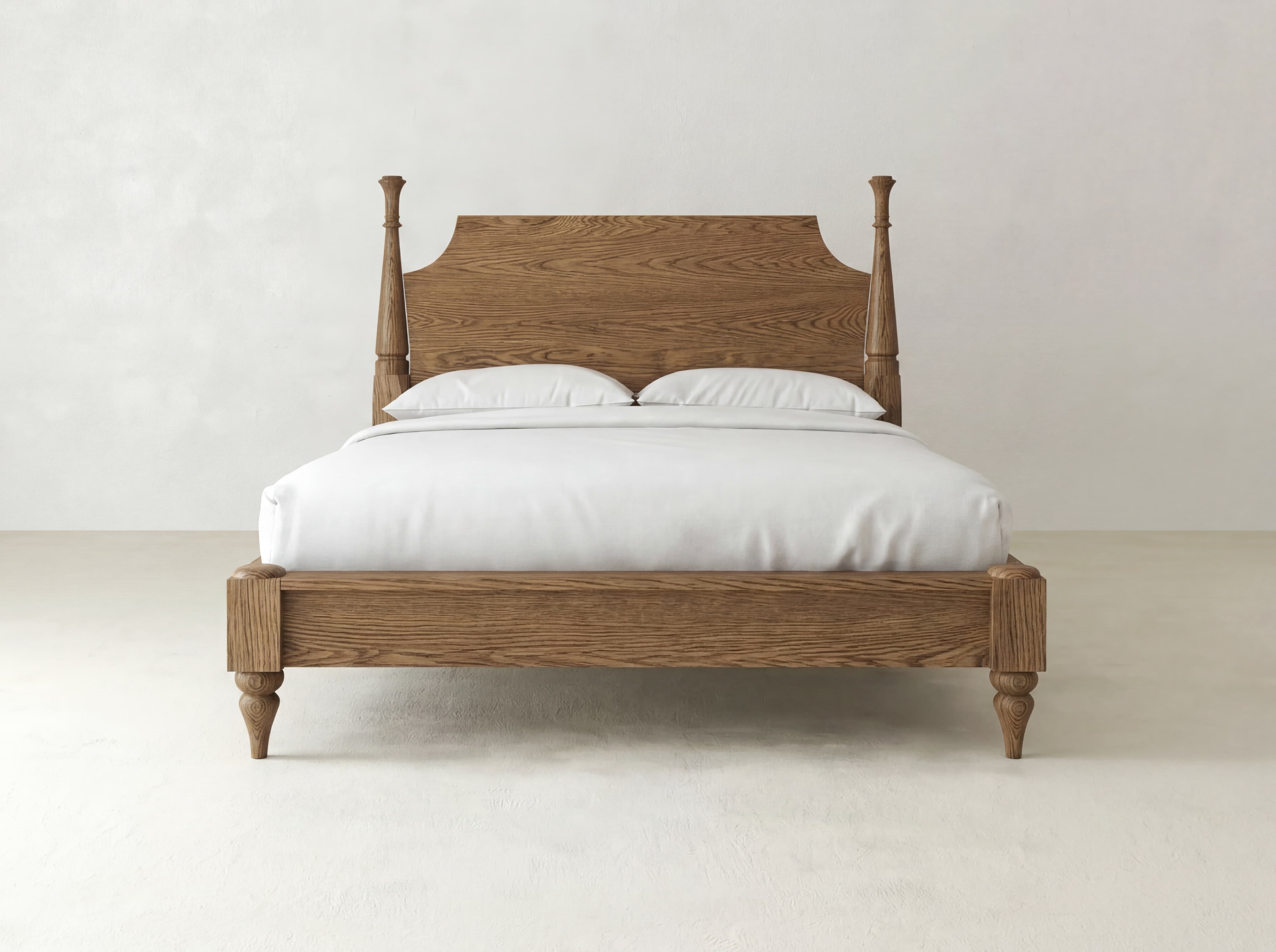 Stella Bed - Almond on Oak