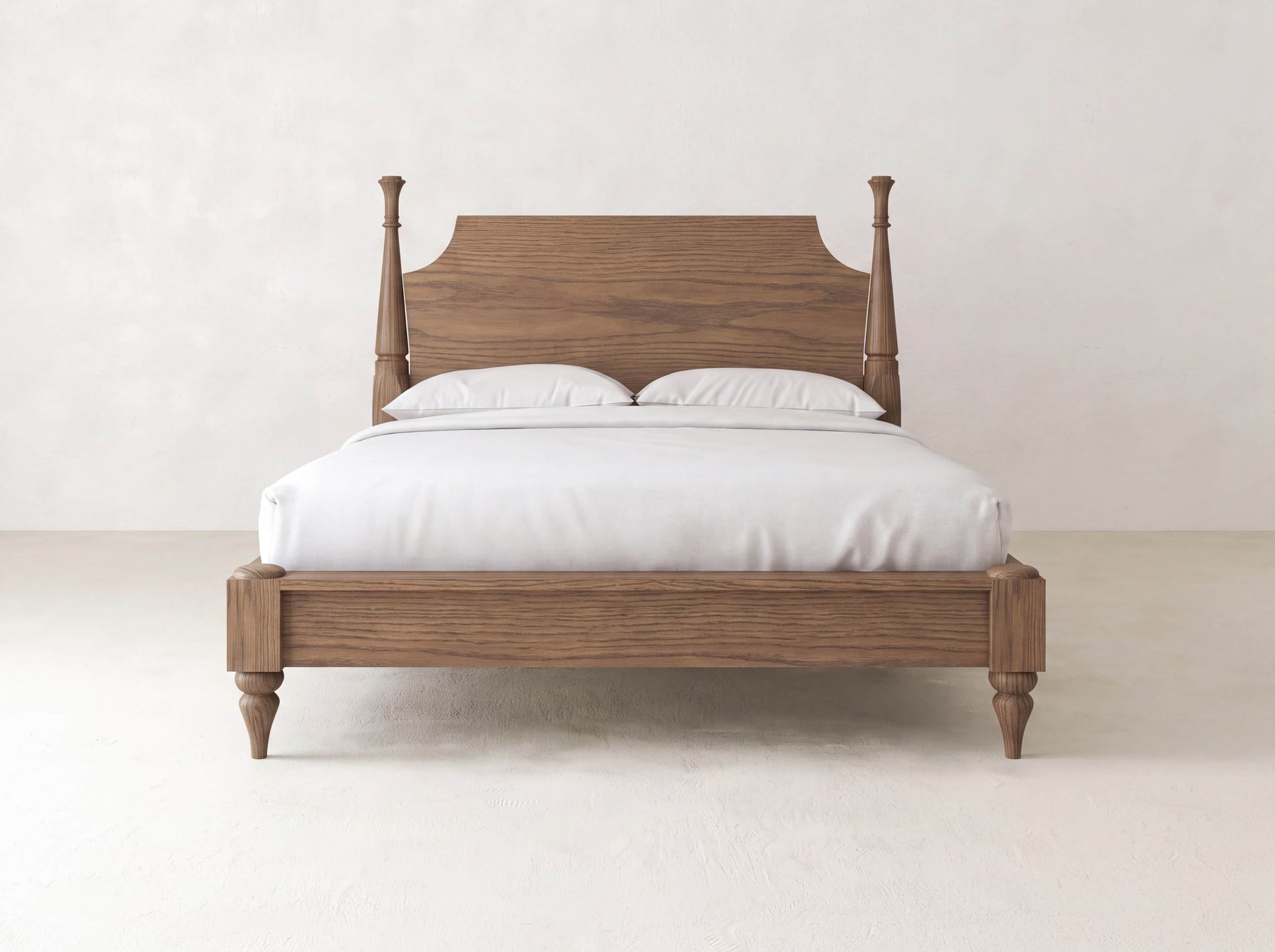 Stella Bed - Almond on Oak