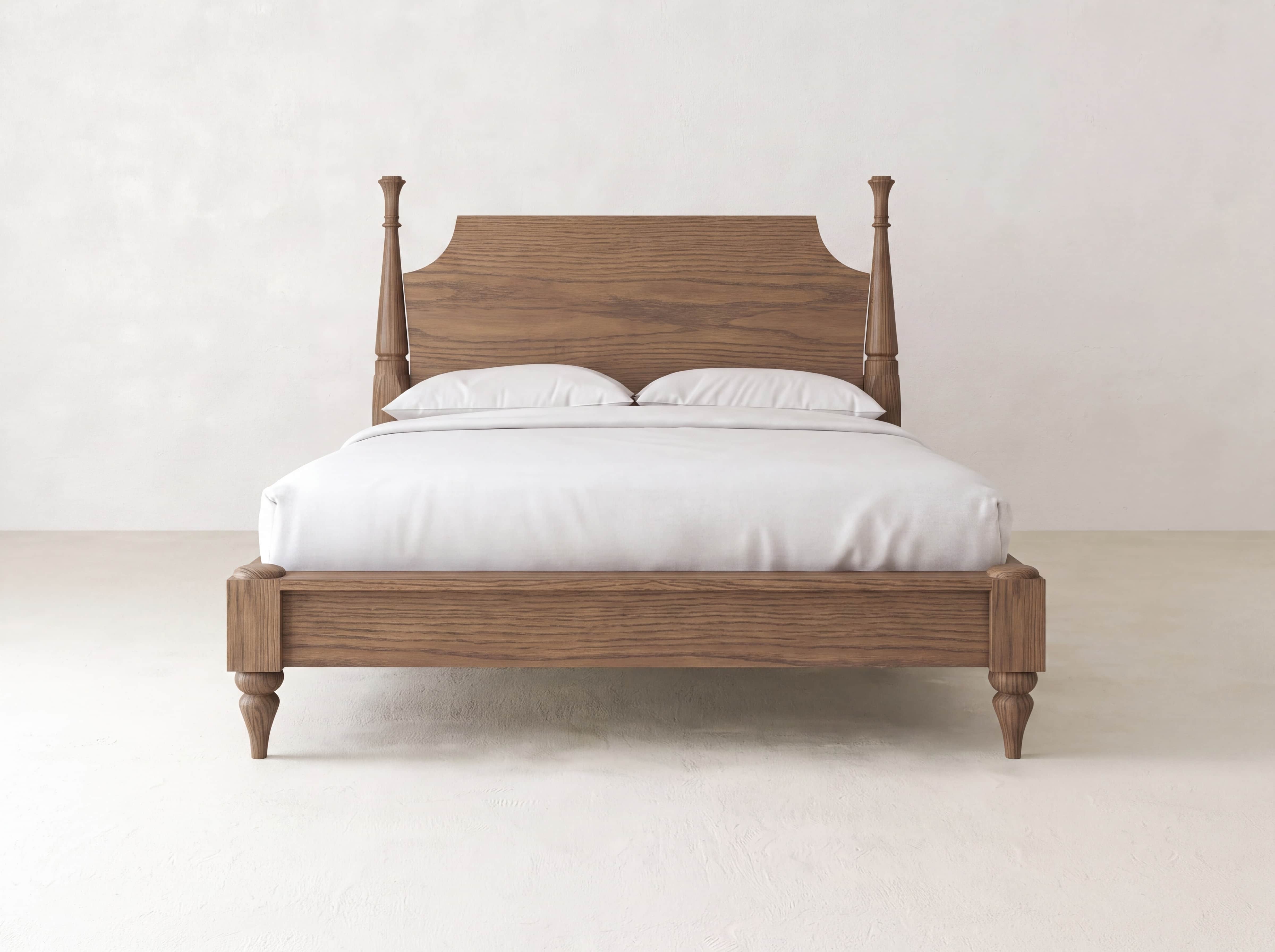 Stella Bed - Almond on Oak