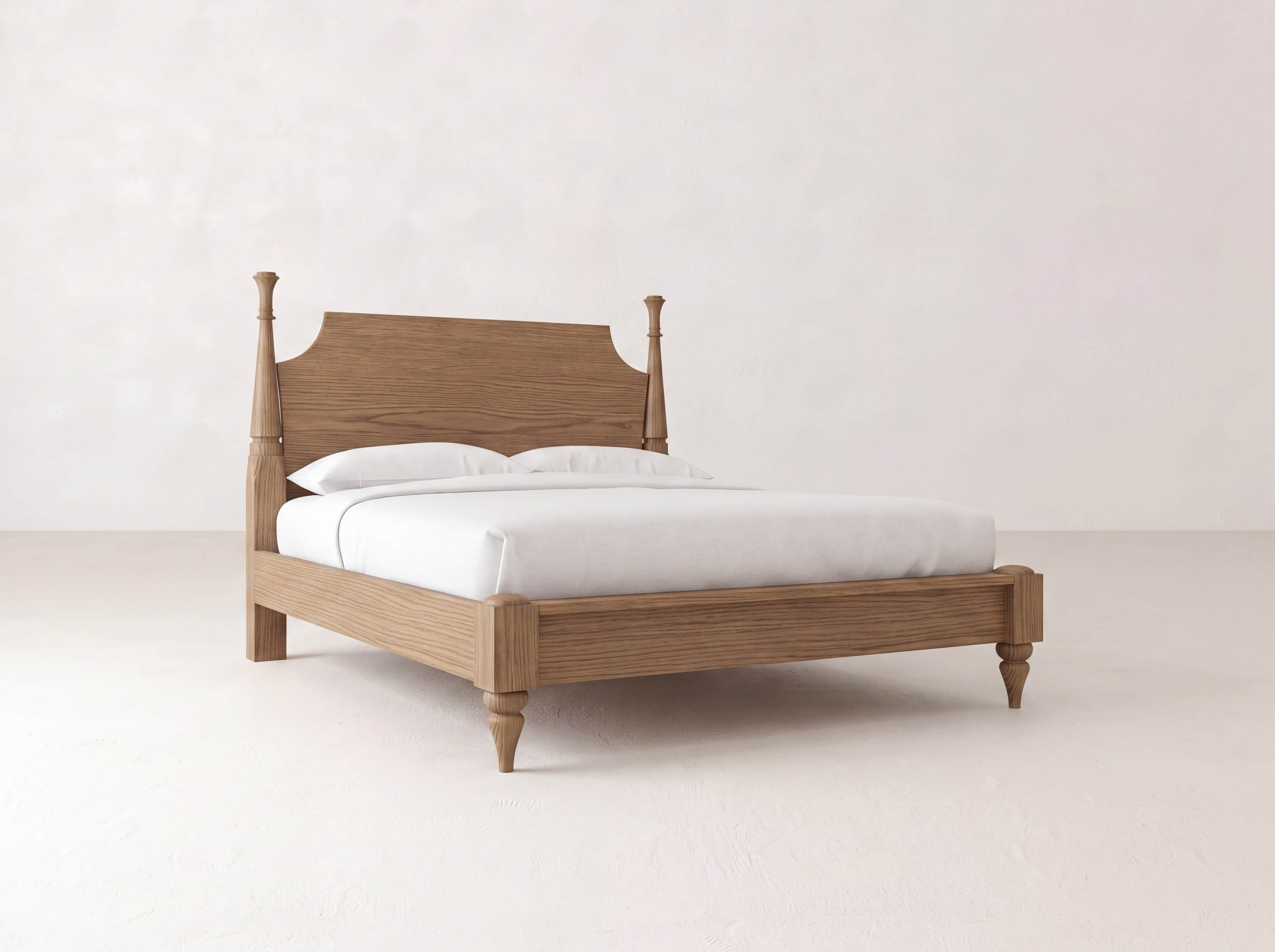 Stella Bed - Almond on Oak