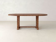 Thaden Oval Dining Table - Satin on Black Walnut