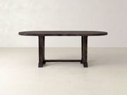 Thaden Oval Dining Table - Umber on Black Walnut