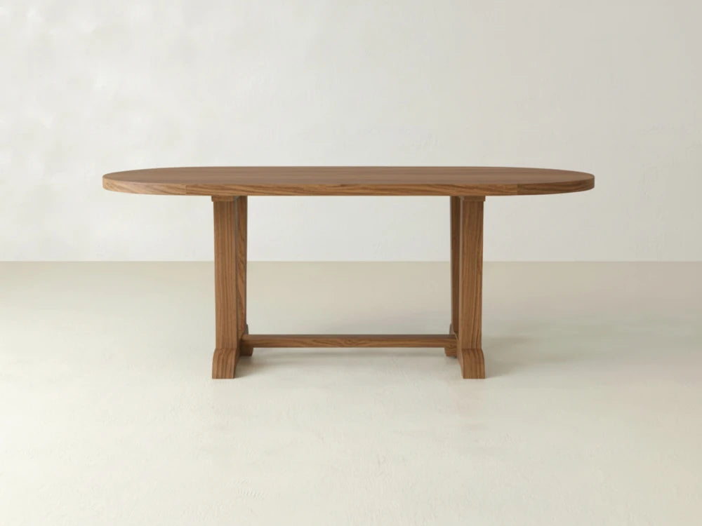 Thaden Oval Dining Table - Almond on Oak