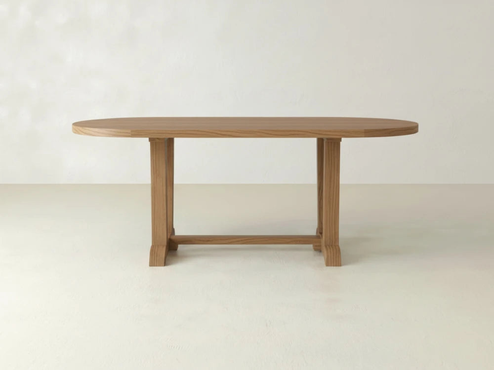 Thaden Oval Dining Table - Oat on Oak