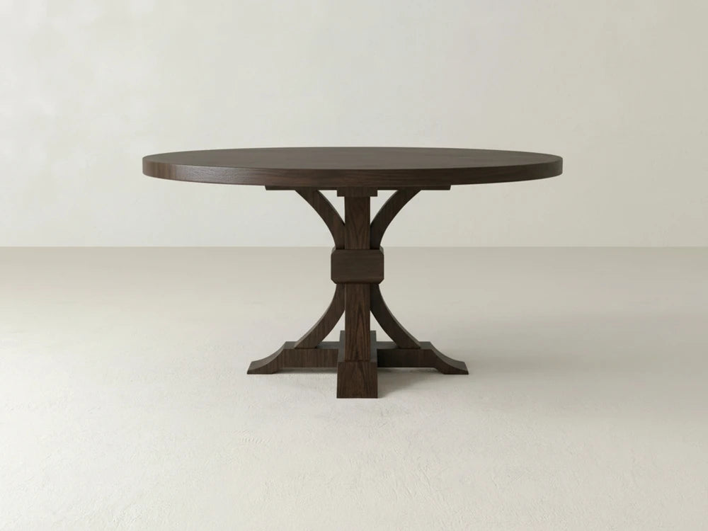 Violet Round Dining Table - Sable on Oak