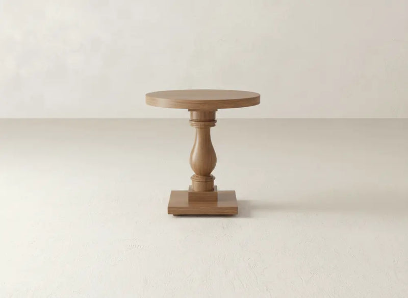 Vivien Side Table - Oat on Oak