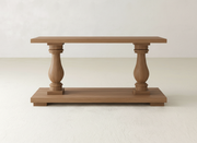 Vivien Sofa Table - Oat on Oak
