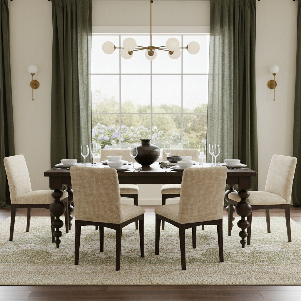 Olivia Dining Table - Sable on Oak